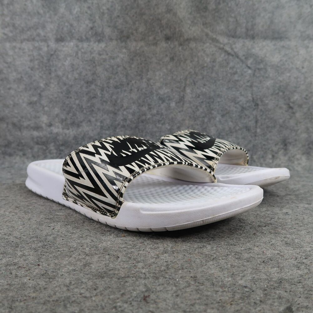 Nike Shoes Womens 10 Sandals Slides Benassi Sport Recovery Comfort Casual Print